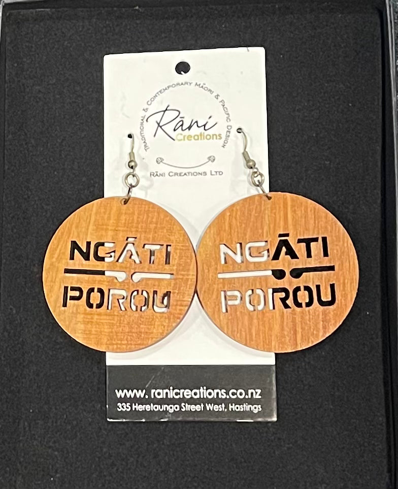 Rimu Wooden Earrings Ngati Porou