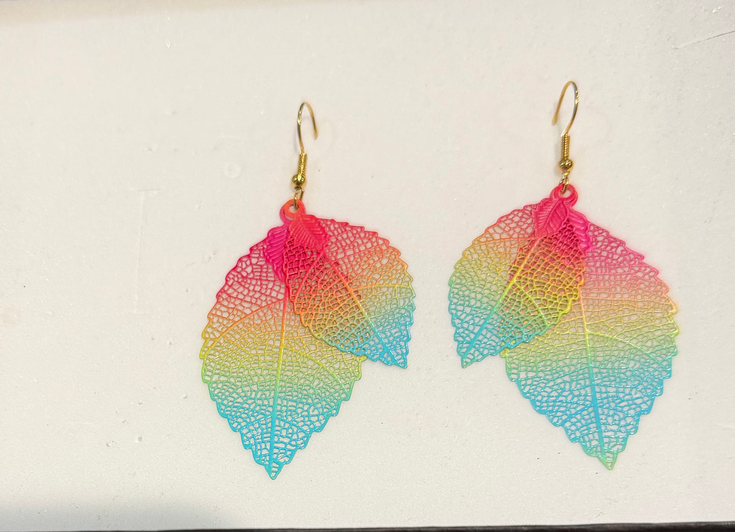 Colourful metal  earrings