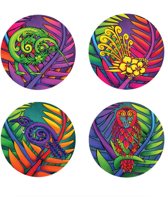 Ceramic Bird Coasters