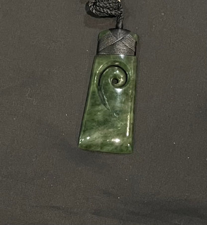 Koru Toki Greenstone Pounamu Necklace