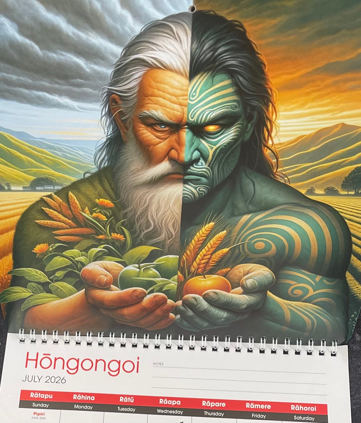 Maori Art 2026 Calendar Artist Doug Healey