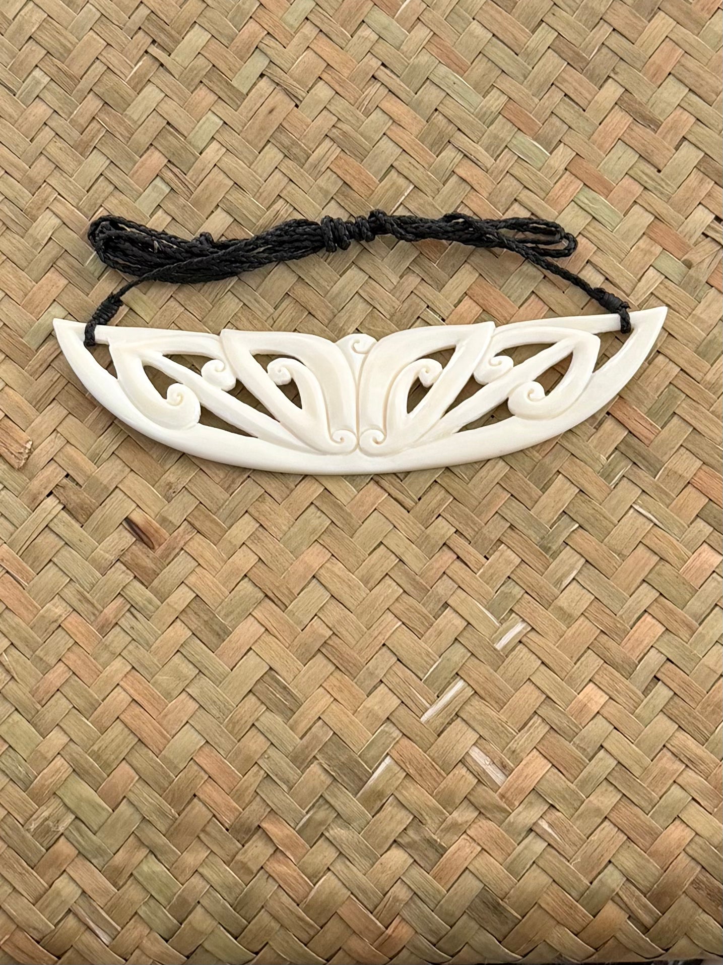 Breastplate Necklace - Bone Carving