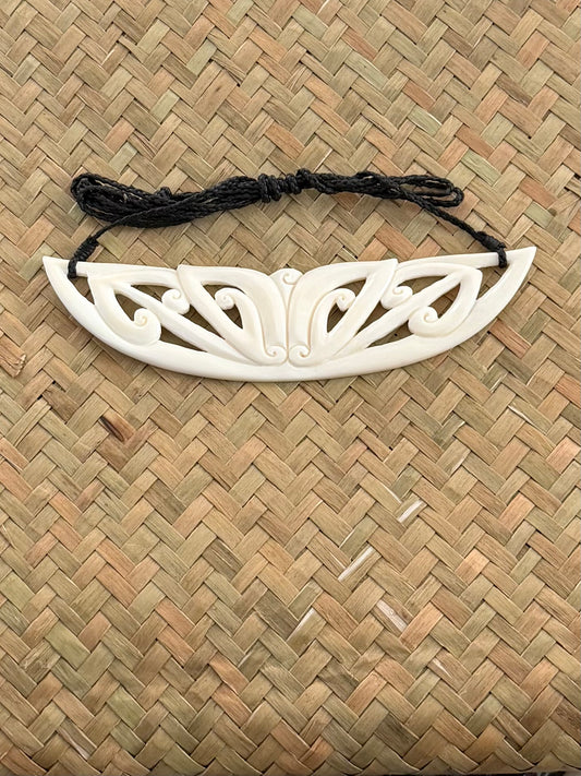 Breastplate Necklace - Bone Carving