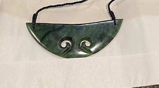 Greenstone Pounamu Koru Breastplate