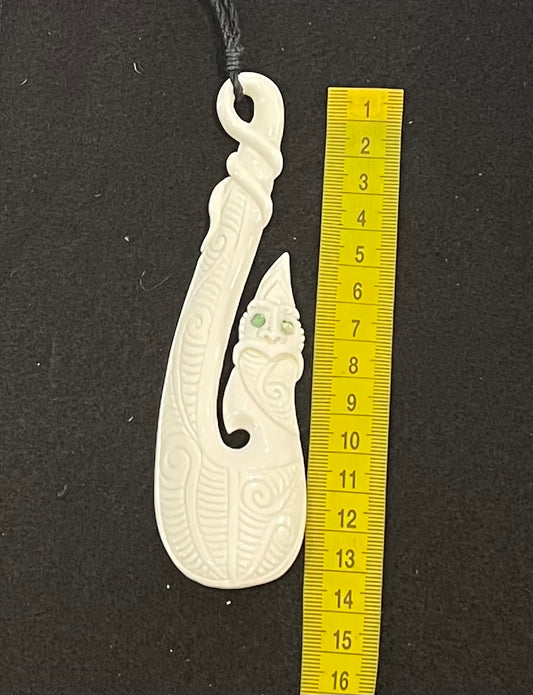 Hook Pendant - Bone Carving