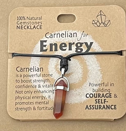 Gemstone Crystal Pendant- Energy