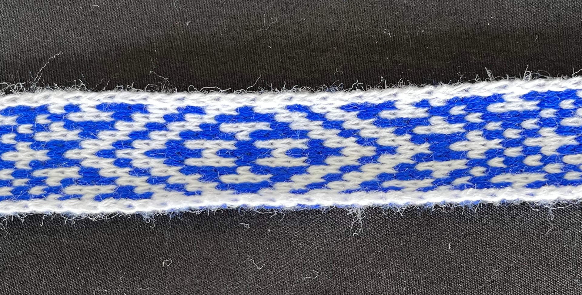 1inch White and Royal Blue - Taniko Band