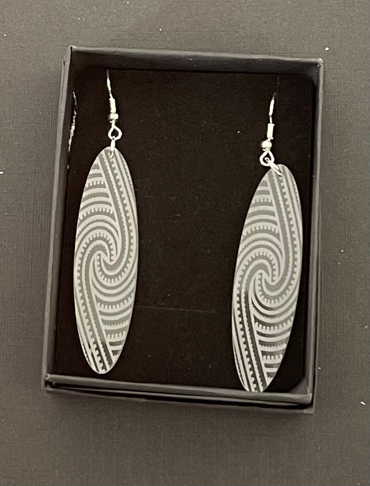 Kapa Rua - Acrylic Clear Earrings