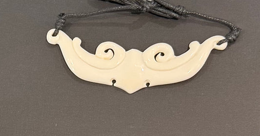 Koro Breastplate - Bone Carving