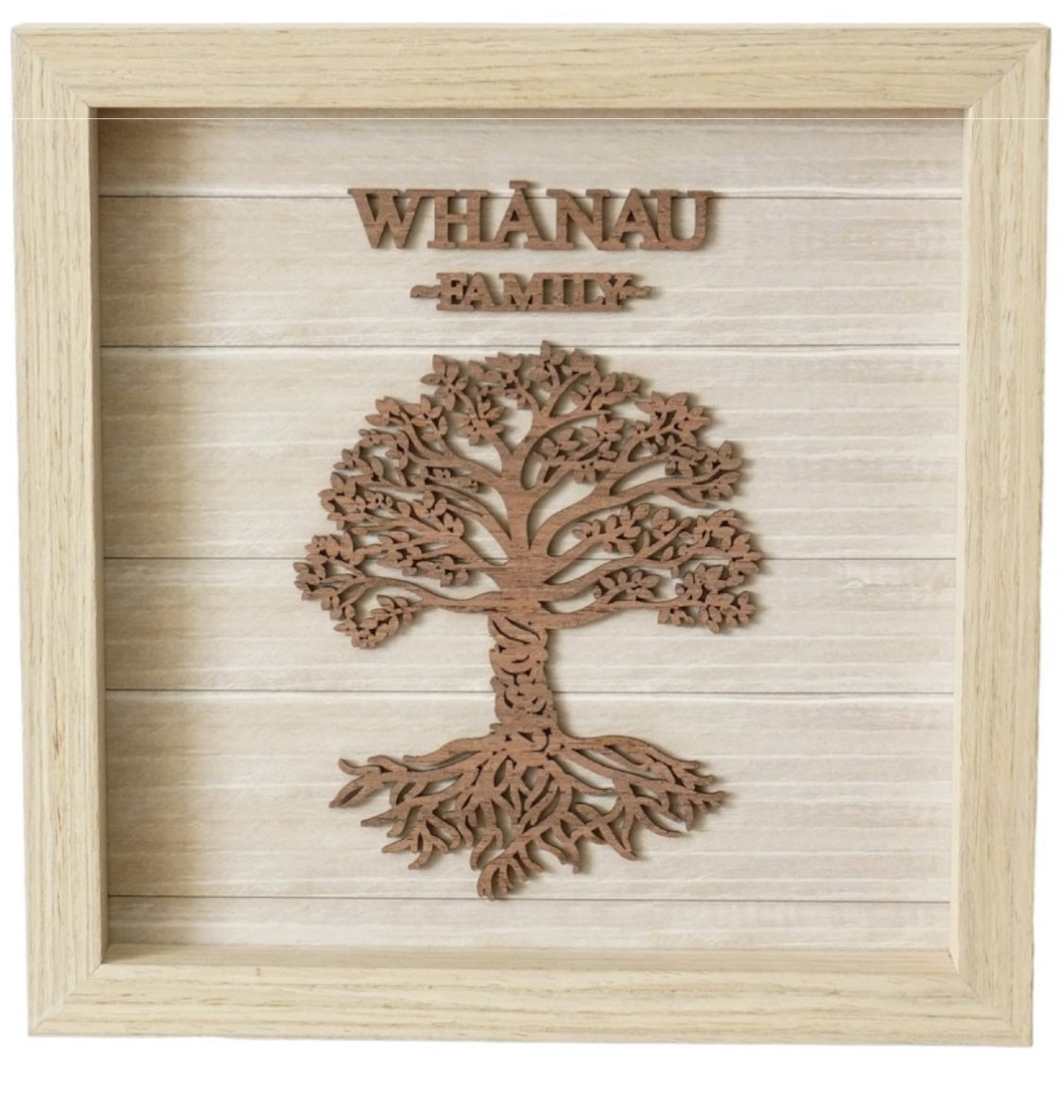 Whanau Wooden Plaque