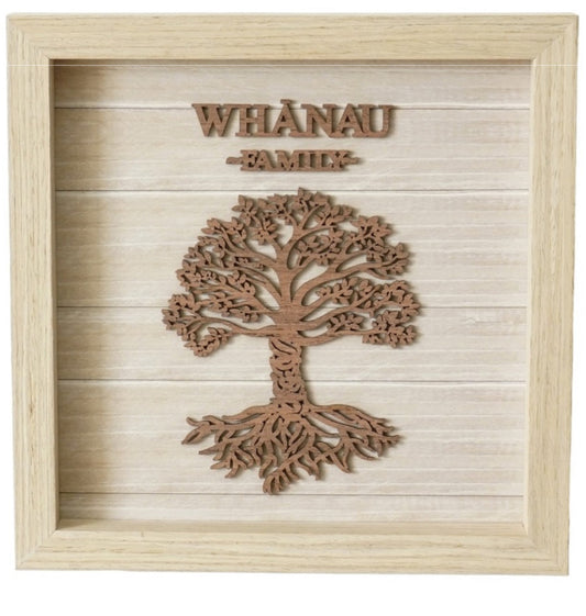 Whanau Wooden Plaque
