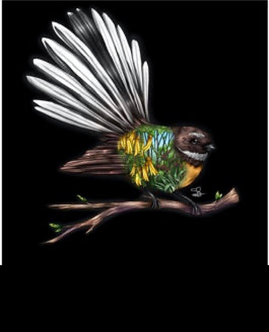 Fantail A4 Acrylic Print