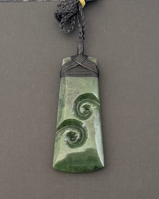 Koru Toki Greenstone Pounamu Necklace