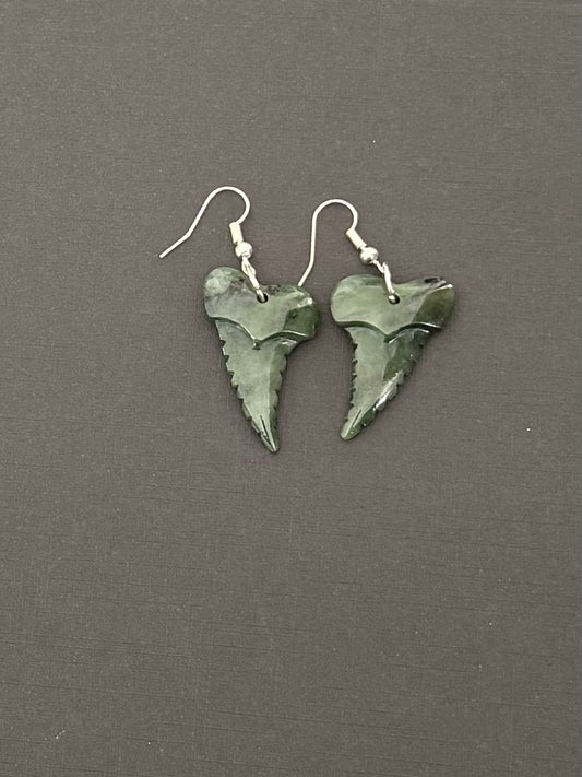 Pounamu Mako Greenstone Earrings