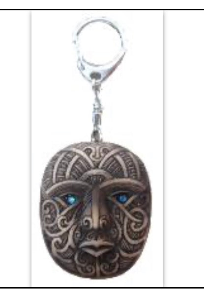 Resin Mask - Key Ring