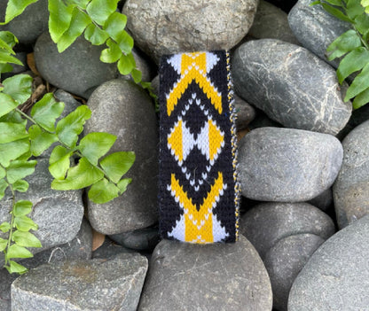 Gold Pātiki - Taniko Band 2inch