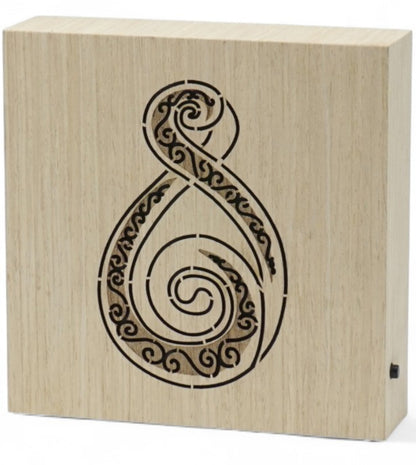 Twist koru Wooden LED Light - LED Art