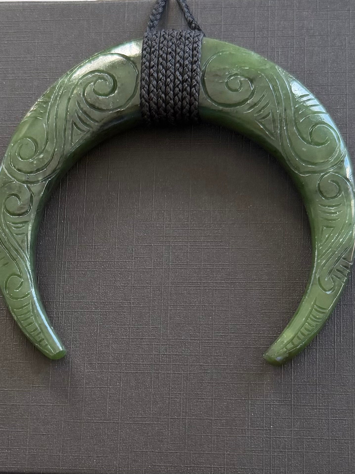 Greenstone Pigs Tusk Necklace
