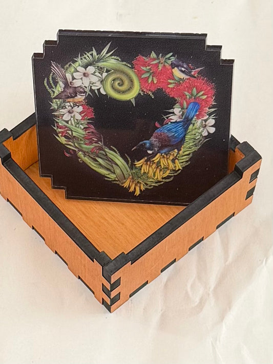 Sophie Blokker Floral heart-8cm x 8cm