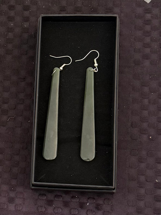 Toki Greenstone Earrings 14
