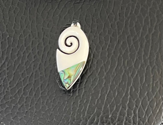 Koru Necklace - Beef Bone Carving