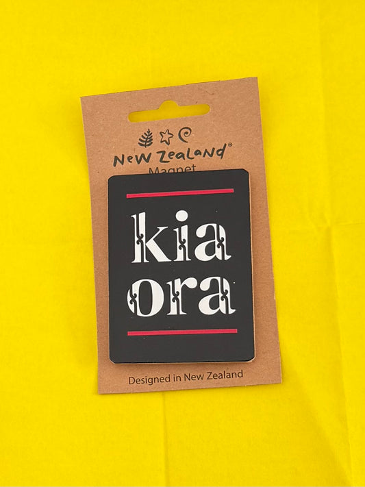 Kia Ora wooden magnet