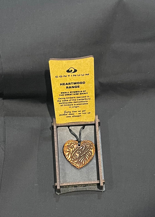 Heartwood Heart Pendant