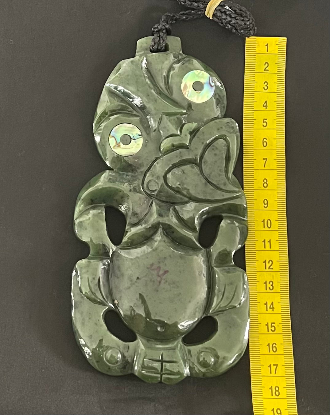 16cm Maori Hei Tiki Pounamu Necklace