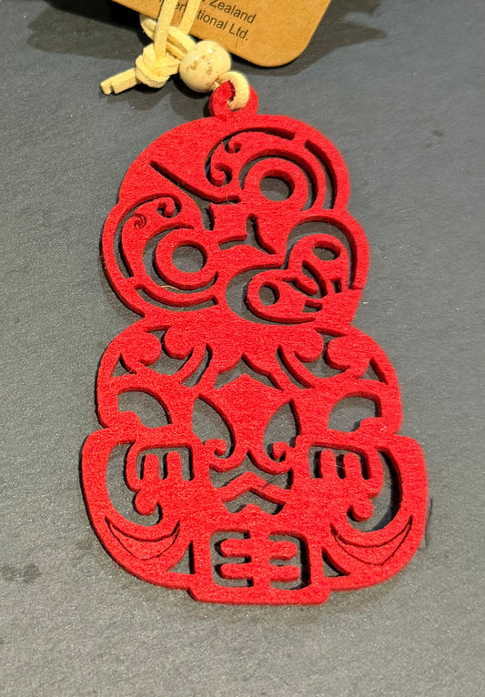 Felt Tiki and Felt Aroha Mementos