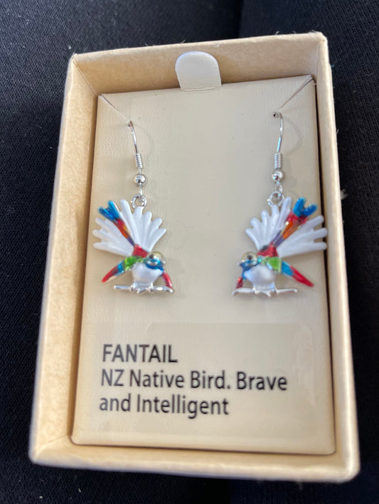 Coloured Fantail Earrings