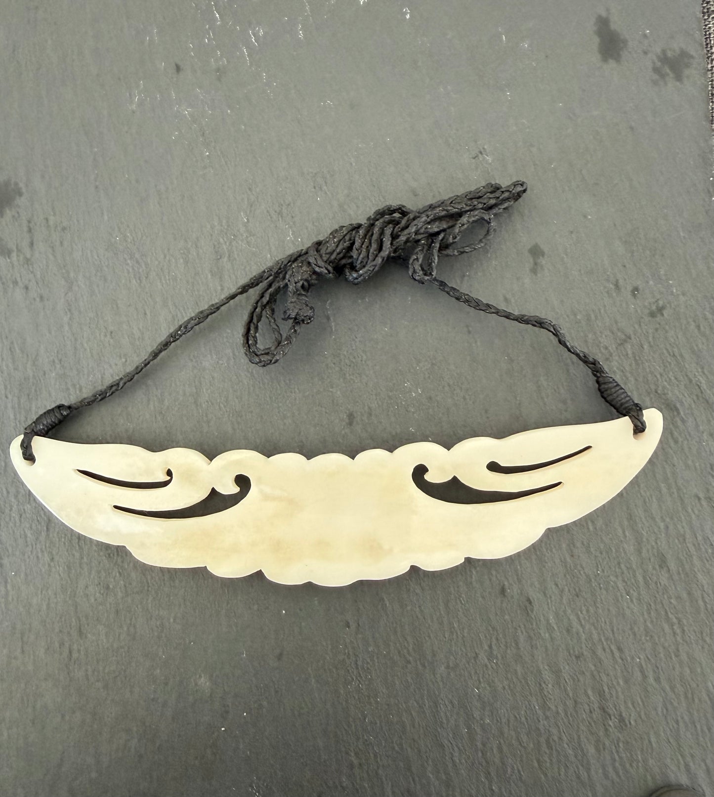 SECONDS Beef Bone Carved breastplate. Check out the pictures before you buy as they are marked no 5