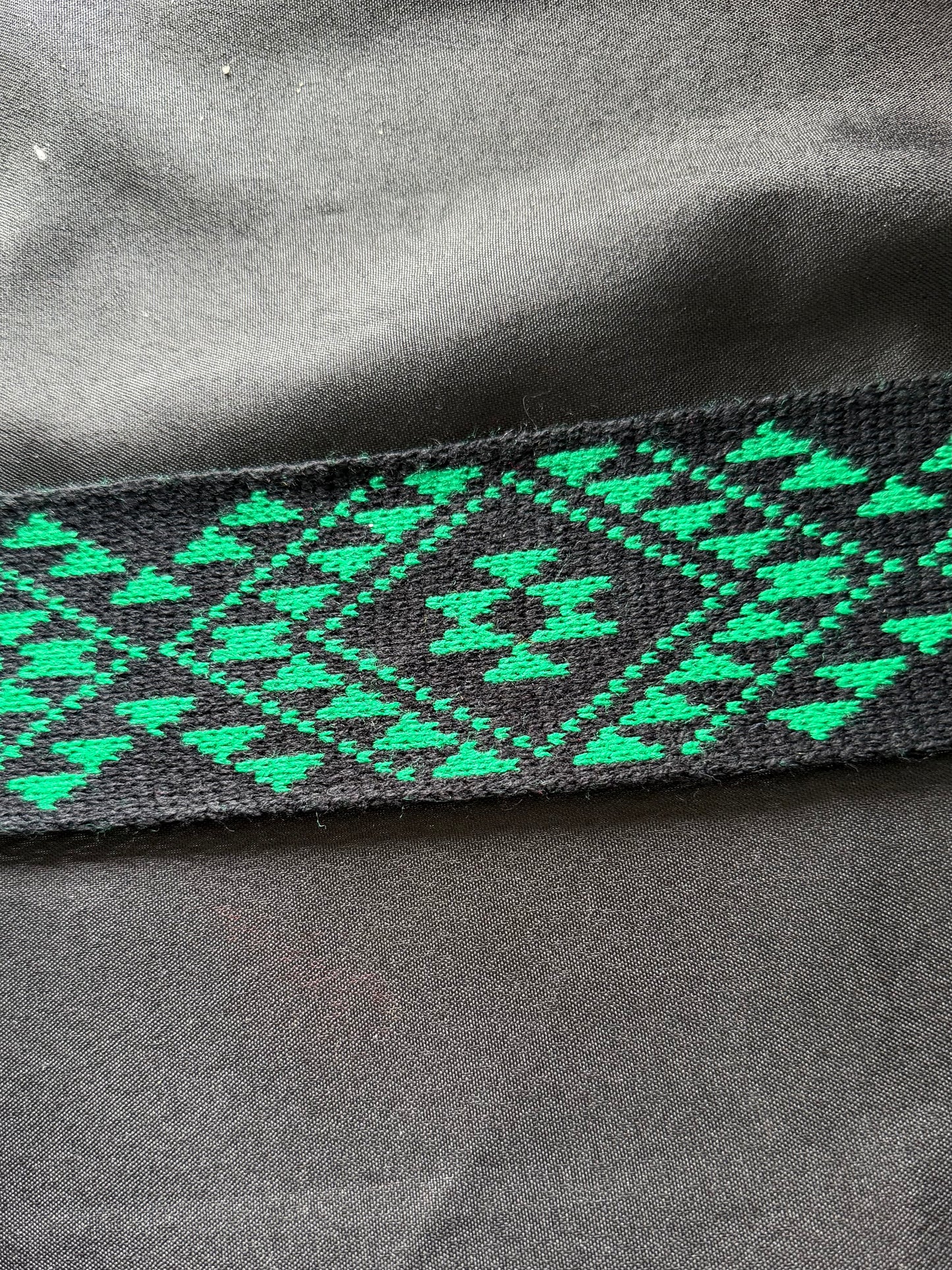 Black and emerald green - Taniko Band 2.5inch