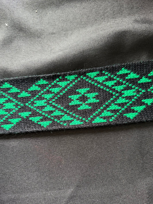 Black and emerald green - Taniko Band 2.5inch