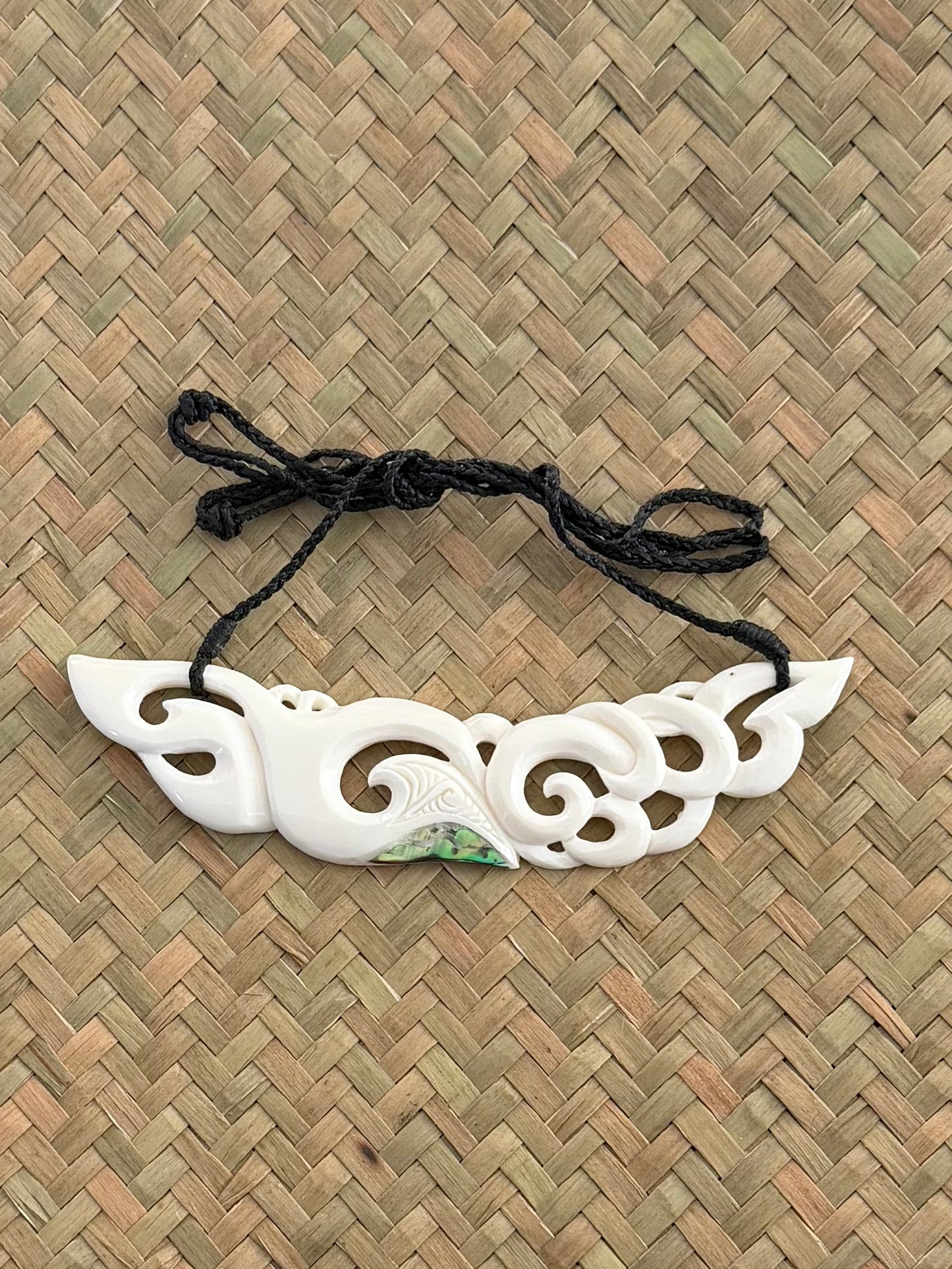 Koru Breastplate - Bone Carving