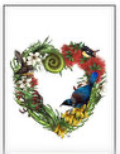 Floral Heart LED Light Canvas With a Gift Card to Match