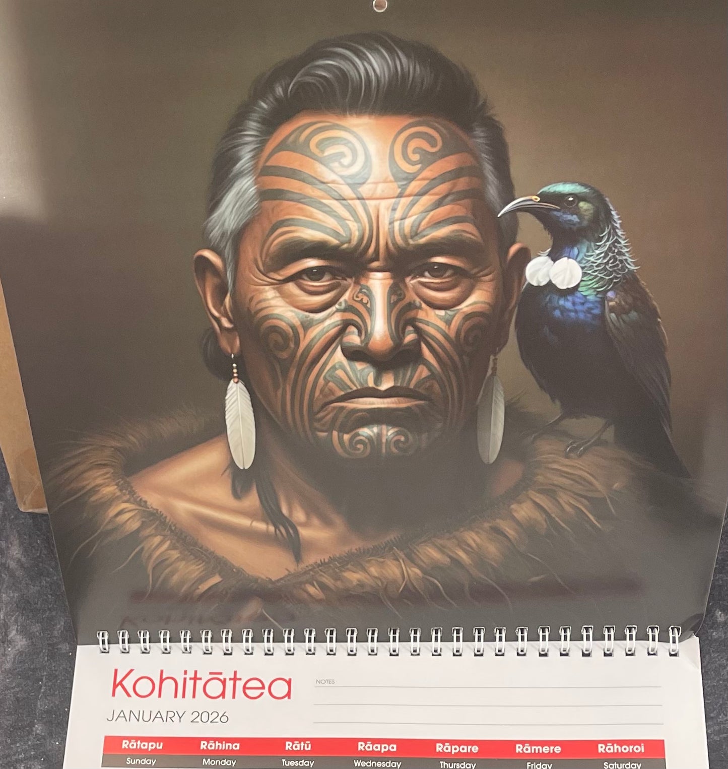 Maori Art 2026 Calendar Artist Doug Healey