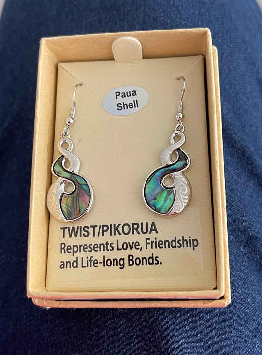 Paua Twist Earrings