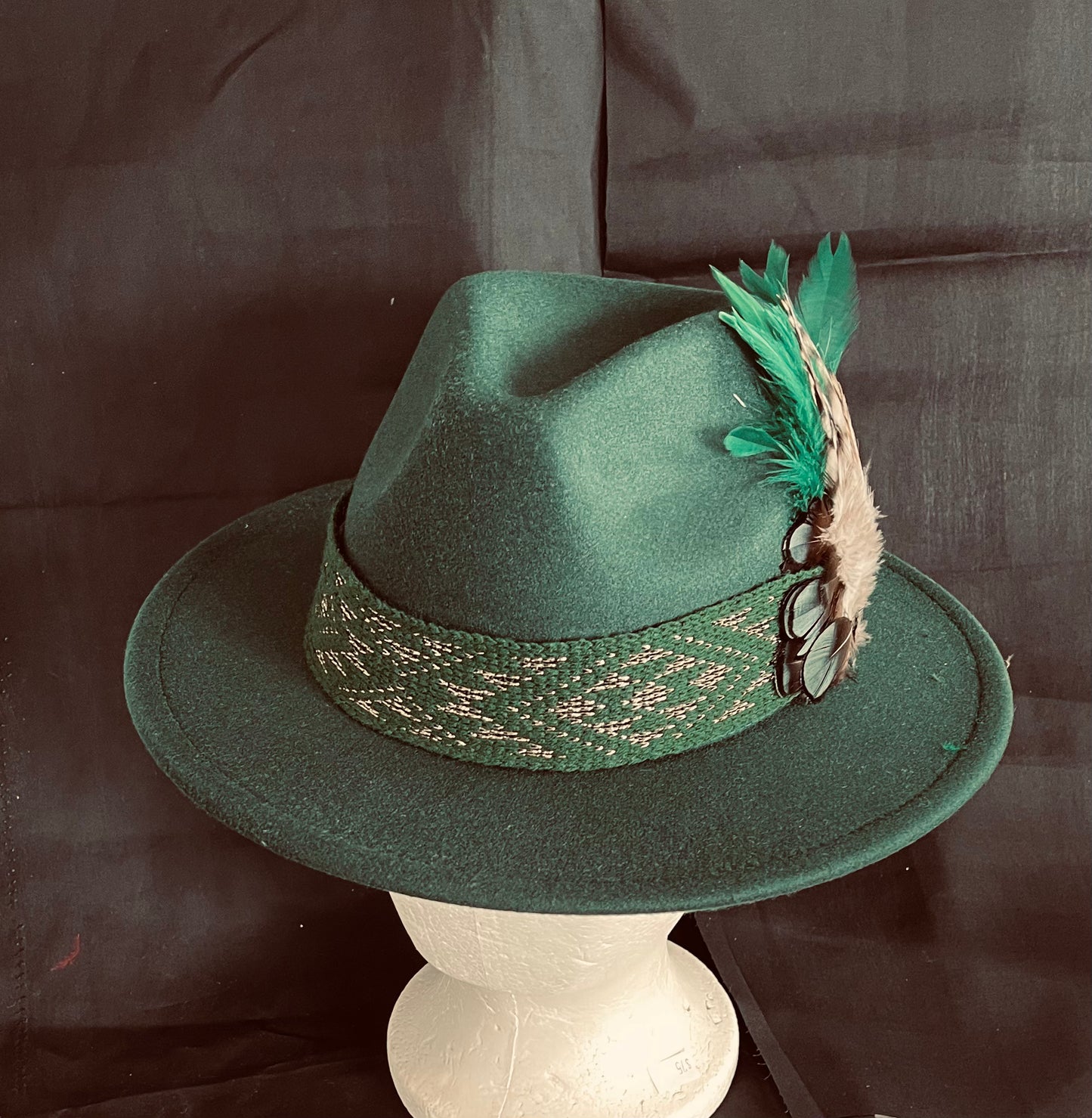 Potae - Bottle Green Fedora Felt Hat