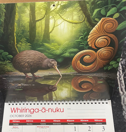 Maori Art 2026 Calendar Artist Doug Healey