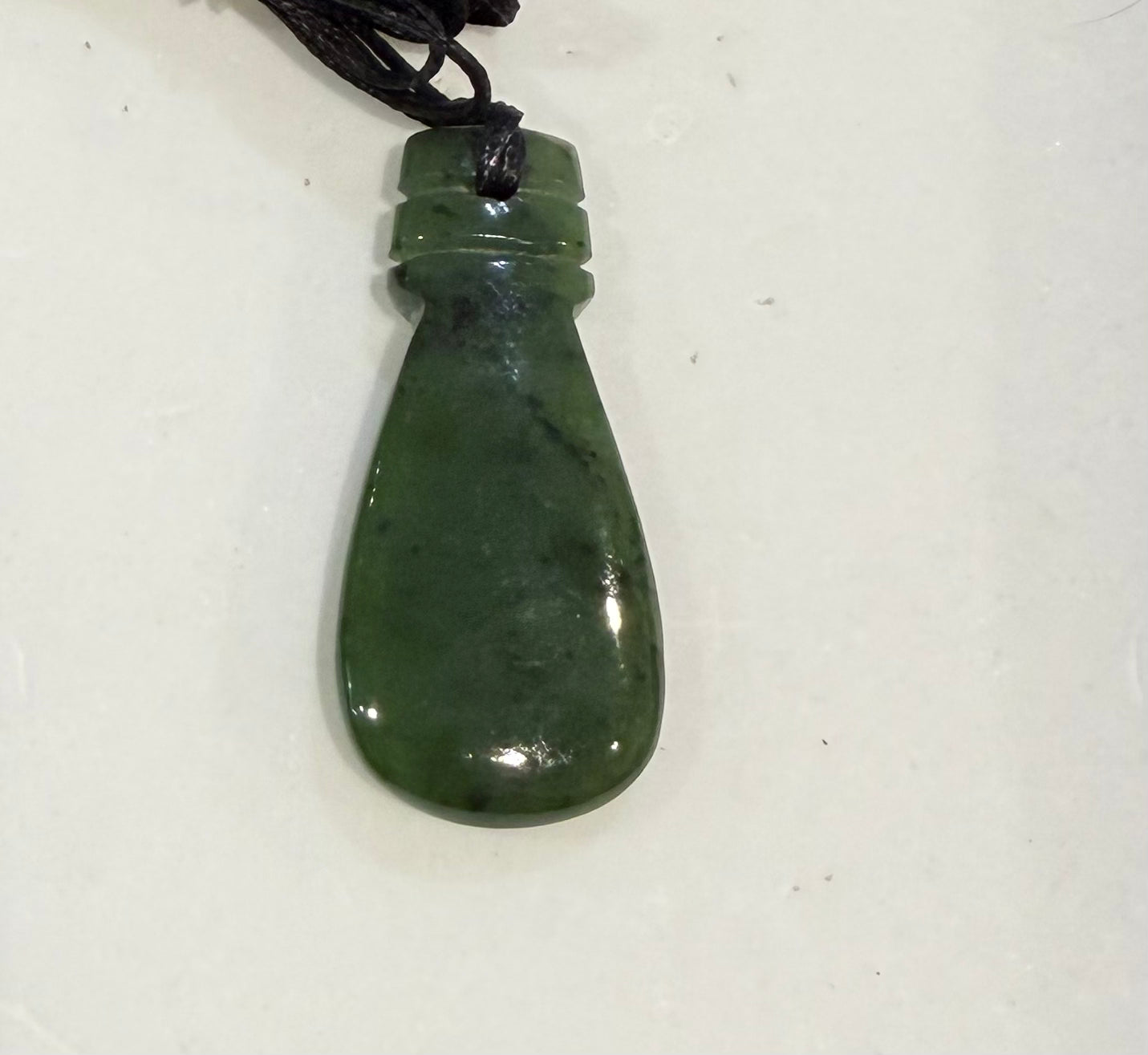 Small Greenstone patu necklace