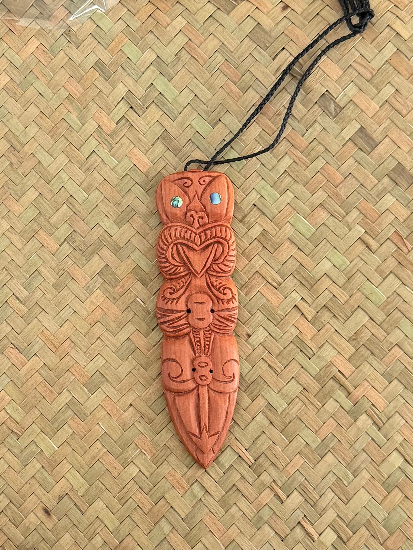 Tiki Pendant - Wooden Carving