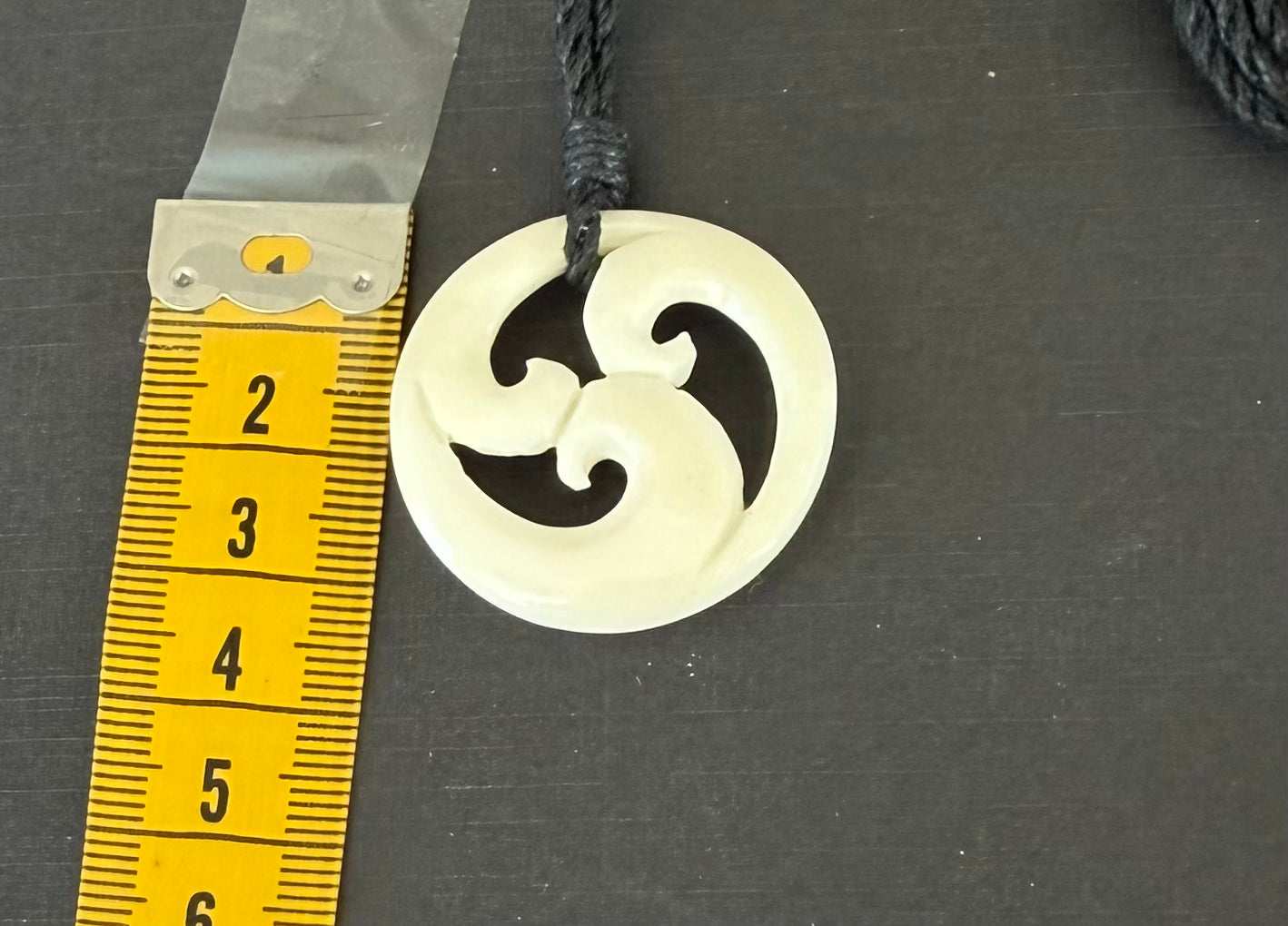 Beef Bone Pendant Koru