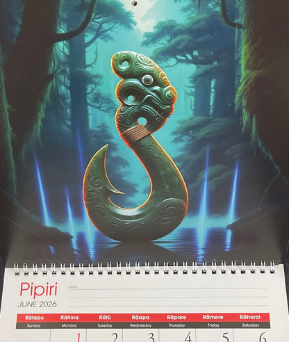 Maori Art 2026 Calendar Artist Doug Healey