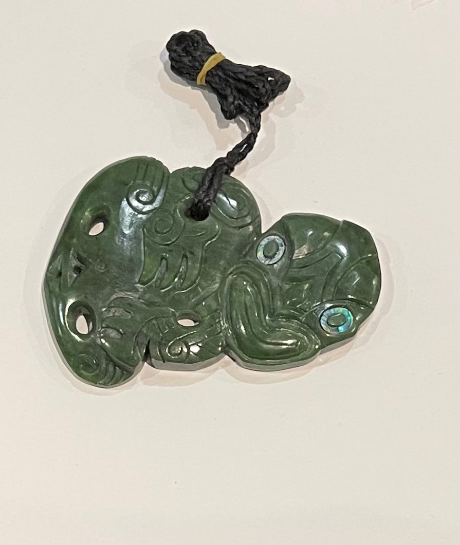 12cm Maori Tiki Pounamu Necklace
