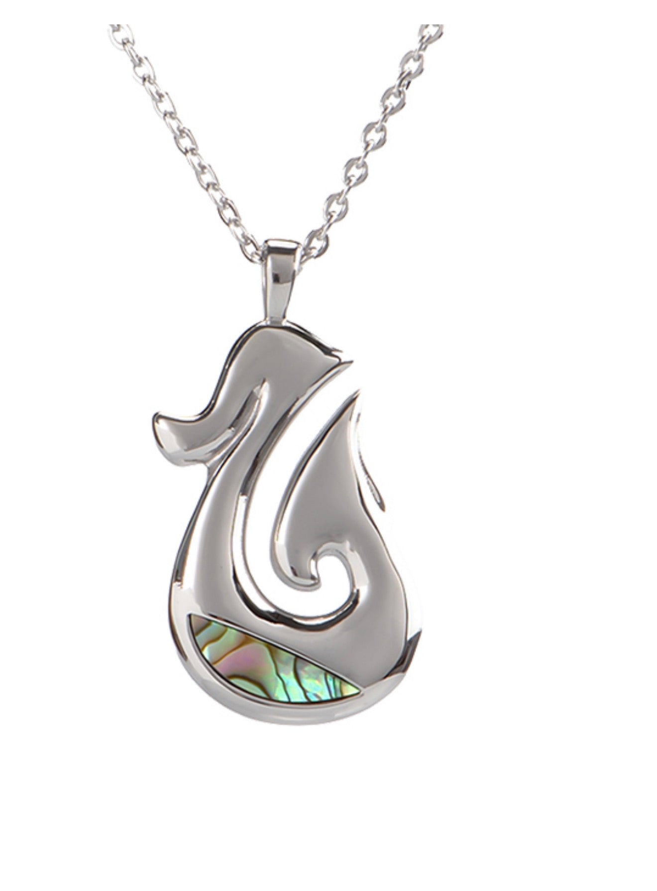 Stainless Steel Hei Matau Necklace