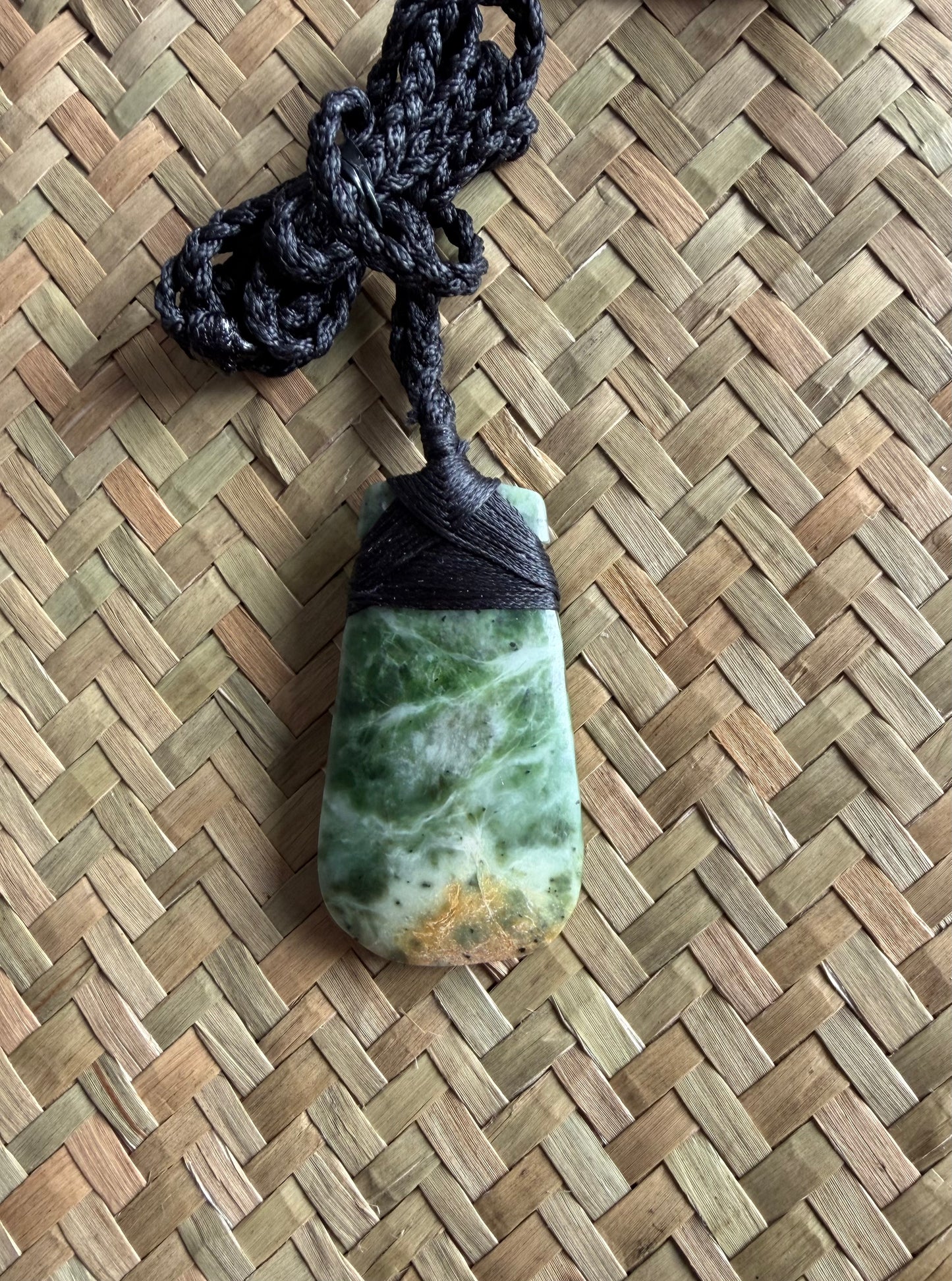 Drop Greenstone Necklace 1