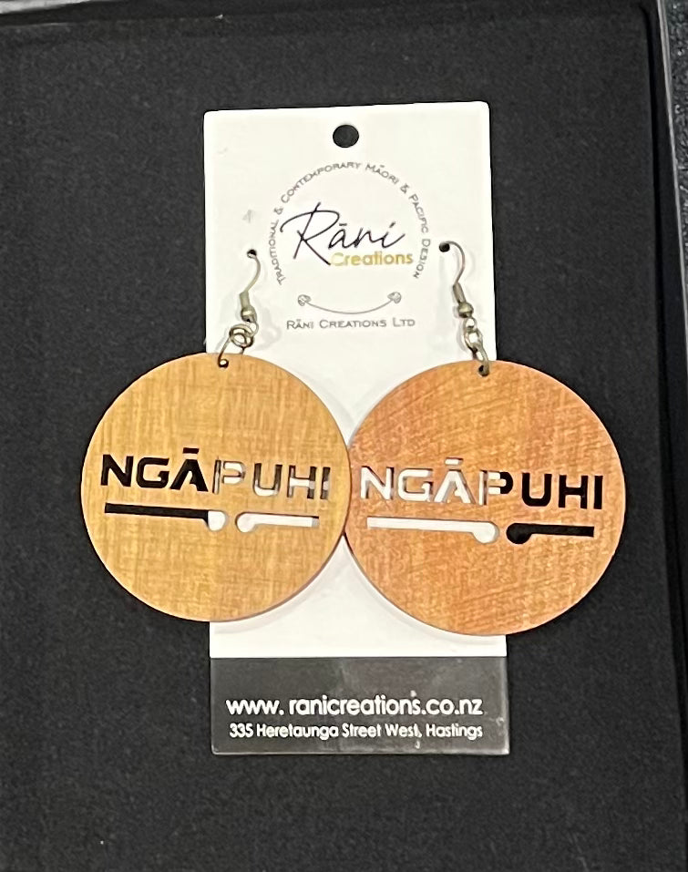 Rimu Wooden Earrings Ngapuhi