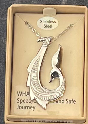 Stainless Steel Whale Tail Necklace