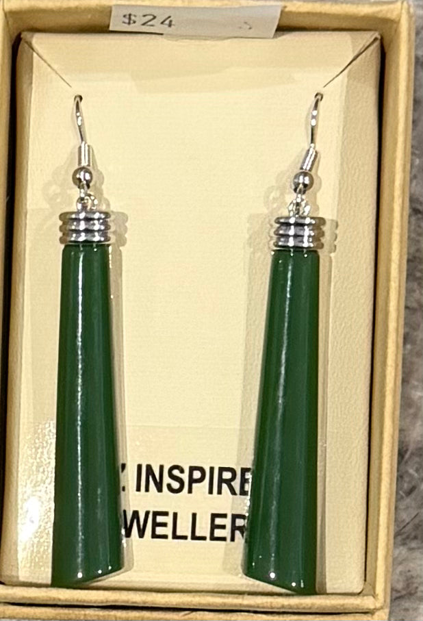 Jade drop Earrings