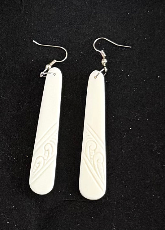 Drop Bone Earrings